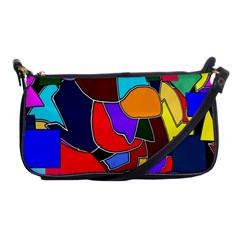 Crazycolorabstract Shoulder Clutch Bag