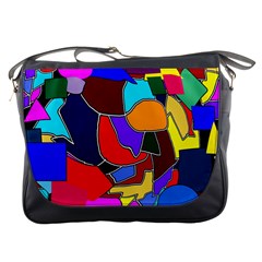 Crazycolorabstract Messenger Bag