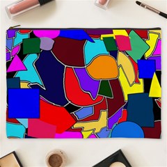 Crazycolorabstract Cosmetic Bag (XXXL)