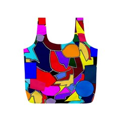 Crazycolorabstract Full Print Recycle Bag (S)