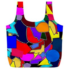 Crazycolorabstract Full Print Recycle Bag (XL)