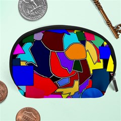 Crazycolorabstract Accessory Pouch (Large)