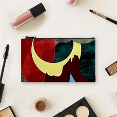 Moonscape Cosmetic Bag (small) by bloomingvinedesign