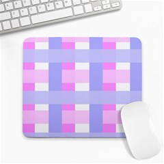 Gingham Checkered Texture Pattern Large Mousepads by Pakrebo