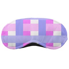 Gingham Checkered Texture Pattern Sleeping Mask by Pakrebo