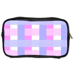 Gingham Checkered Texture Pattern Toiletries Bag (one Side) by Pakrebo