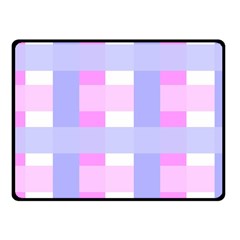 Gingham Checkered Texture Pattern Fleece Blanket (small) by Pakrebo