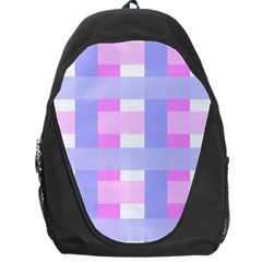 Gingham Checkered Texture Pattern Backpack Bag by Pakrebo