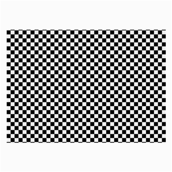 Background Black Board Checker Large Glasses Cloth (2 Sides)