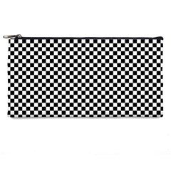 Background Black Board Checker Pencil Cases by Pakrebo