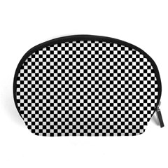 Background Black Board Checker Accessory Pouch (large) by Pakrebo