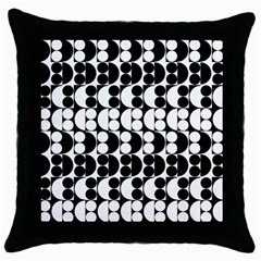 Seamless Pattern Wallpaper Throw Pillow Case (black) by Pakrebo