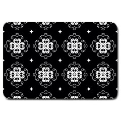 Ornament Flowers Seamless Geometric Large Doormat 