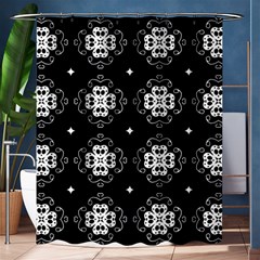 Ornament Flowers Seamless Geometric Shower Curtain 60  X 72  (medium)  by Pakrebo