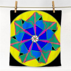 Mandala Wheel Pattern Ornament Face Towel by Pakrebo