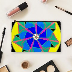 Mandala Wheel Pattern Ornament Cosmetic Bag (medium) by Pakrebo