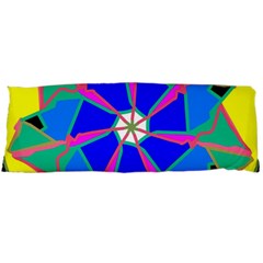 Mandala Wheel Pattern Ornament Body Pillow Case (dakimakura) by Pakrebo