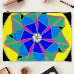 Mandala Wheel Pattern Ornament Cosmetic Bag (xxxl) by Pakrebo