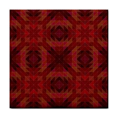 Maroon Triangle Pattern Seamless Tile Coasters by Pakrebo