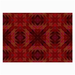 Maroon Triangle Pattern Seamless Large Glasses Cloth by Pakrebo