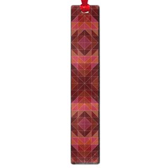 Maroon Triangle Pattern Seamless Large Book Marks by Pakrebo