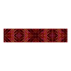 Maroon Triangle Pattern Seamless Velvet Scrunchie by Pakrebo