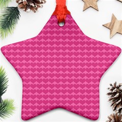 Abstract Background Card Decoration Pink Star Ornament (two Sides) by Pakrebo