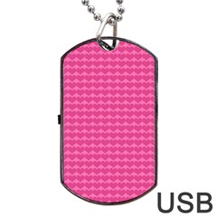 Abstract Background Card Decoration Pink Dog Tag Usb Flash (one Side) by Pakrebo