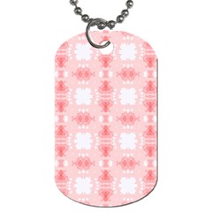 Seamless Wallpaper Butterfly Dog Tag (two Sides) by Pakrebo