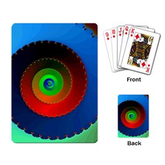 Fractal Spiral Curve Helix Playing Cards Single Design (rectangle)