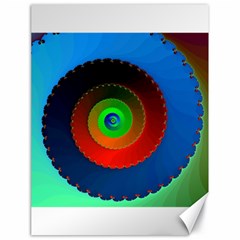 Fractal Spiral Curve Helix Canvas 18  X 24  by Pakrebo