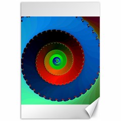 Fractal Spiral Curve Helix Canvas 20  X 30 