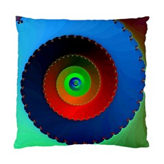 Fractal Spiral Curve Helix Standard Cushion Case (one Side) by Pakrebo