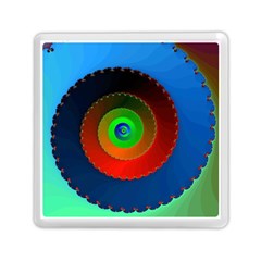 Fractal Spiral Curve Helix Memory Card Reader (square) by Pakrebo