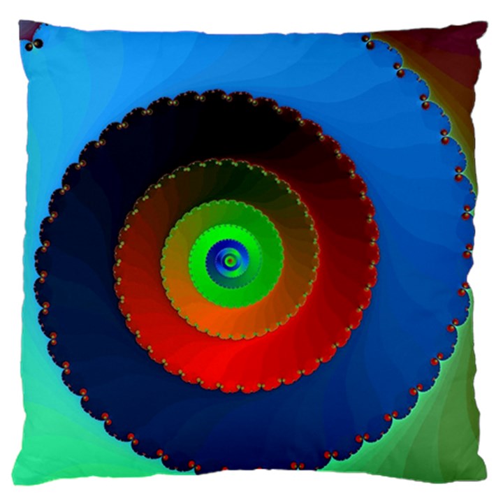 Fractal Spiral Curve Helix Standard Flano Cushion Case (Two Sides)