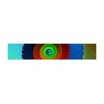 Fractal Spiral Curve Helix Flano Scarf (Mini) Front