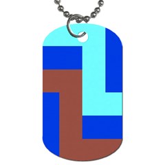 Abstract Background Abstraction Dog Tag (One Side)