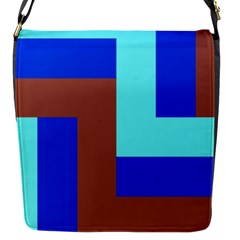 Abstract Background Abstraction Flap Closure Messenger Bag (S)