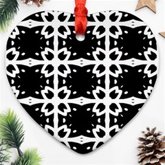 Seamless Pattern Design Ornament Heart Ornament (two Sides) by Pakrebo