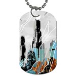 The City Of The Future Collage Dog Tag (One Side) Front