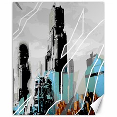 The City Of The Future Collage Canvas 11  X 14  by Pakrebo