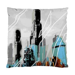 The City Of The Future Collage Standard Cushion Case (two Sides) by Pakrebo