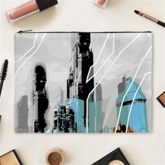 The City Of The Future Collage Cosmetic Bag (xl) by Pakrebo