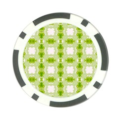 Seamless Wallpaper Background Green White Poker Chip Card Guard by Pakrebo