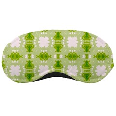 Seamless Wallpaper Background Green White Sleeping Mask by Pakrebo