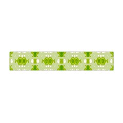 Seamless Wallpaper Background Green White Flano Scarf (mini) by Pakrebo