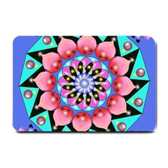 Mandala Symmetry Meditation Small Doormat  by Pakrebo