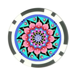 Mandala Symmetry Meditation Poker Chip Card Guard by Pakrebo