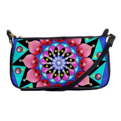 Mandala Symmetry Meditation Shoulder Clutch Bag by Pakrebo