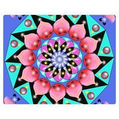 Mandala Symmetry Meditation Double Sided Flano Blanket (medium)  by Pakrebo